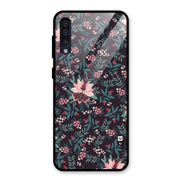 Very Leafy Pattern Glass Back Case for Galaxy A50s