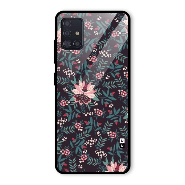 Very Leafy Pattern Glass Back Case for Galaxy A51