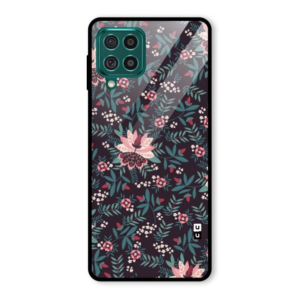 Very Leafy Pattern Glass Back Case for Galaxy F62