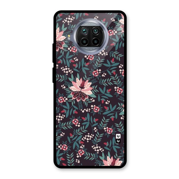 Very Leafy Pattern Glass Back Case for Mi 10i