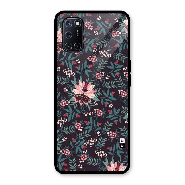 Very Leafy Pattern Glass Back Case for Oppo A52