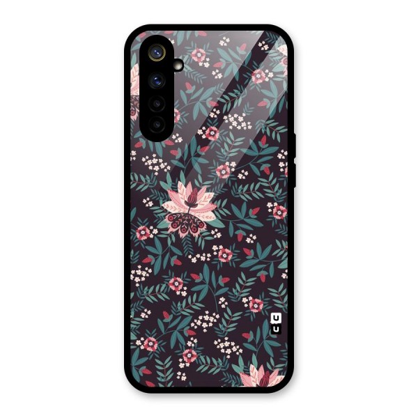 Very Leafy Pattern Glass Back Case for Realme 6