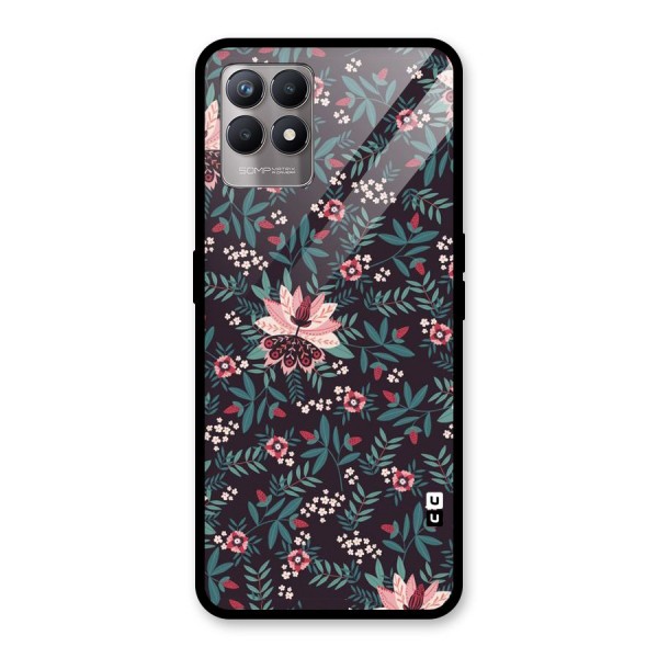 Very Leafy Pattern Glass Back Case for Realme 8i