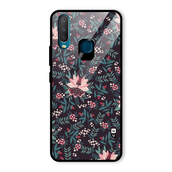 Very Leafy Pattern Glass Back Case for Vivo Y12