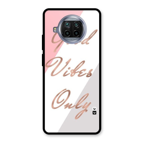 Vibes Classic Stripes Glass Back Case for Mi 10i