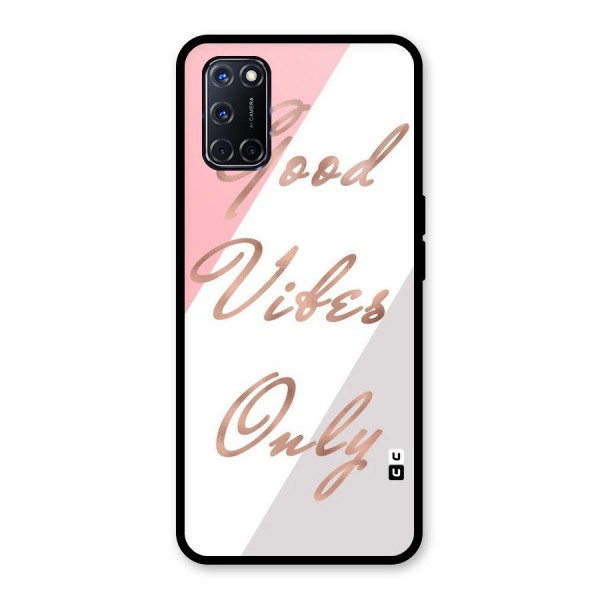 Vibes Classic Stripes Glass Back Case for Oppo A52