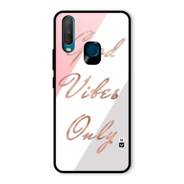 Vibes Classic Stripes Glass Back Case for Vivo Y15