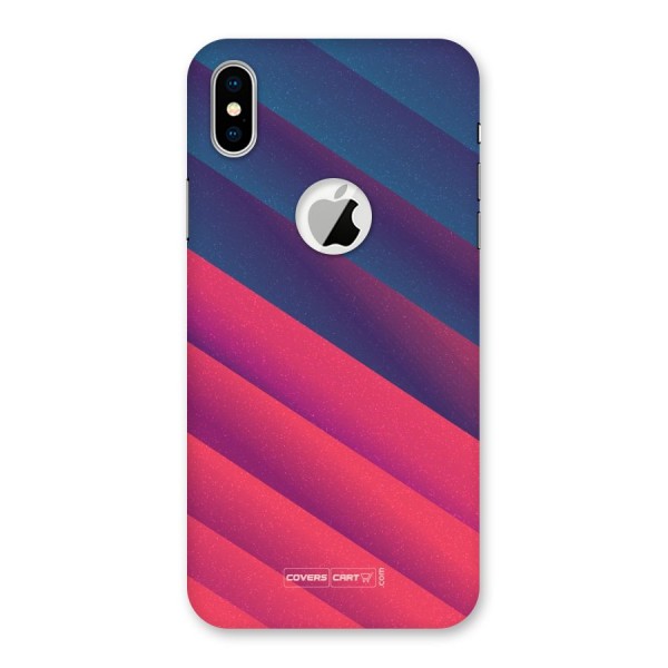 Vibrant Shades Back Case for iPhone XS Logo Cut