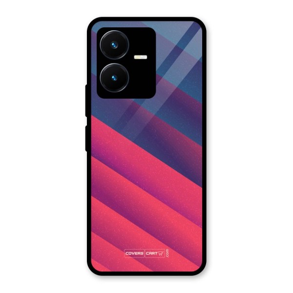 Vibrant Shades Glass Back Case for Vivo Y22