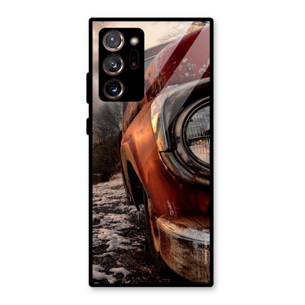 Vintage Car Headlight Glass Back Case for Galaxy Note 20 Ultra