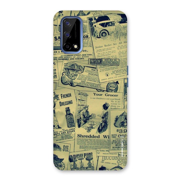 Vintage Newspaper Cutouts Back Case for Realme Narzo 30 Pro