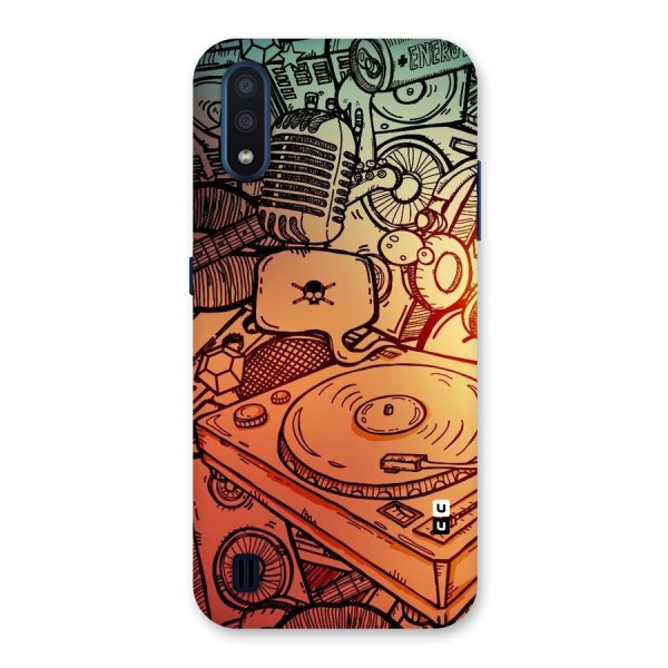 Vinyl Design Back Case for Galaxy M01