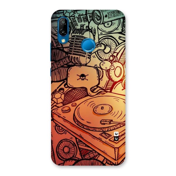 Vinyl Design Back Case for Huawei P20 Lite