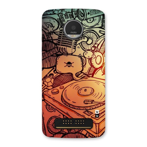 Vinyl Design Back Case for Moto Z Play