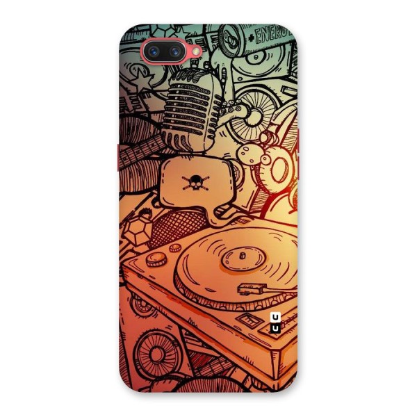 Vinyl Design Back Case for Oppo A3s