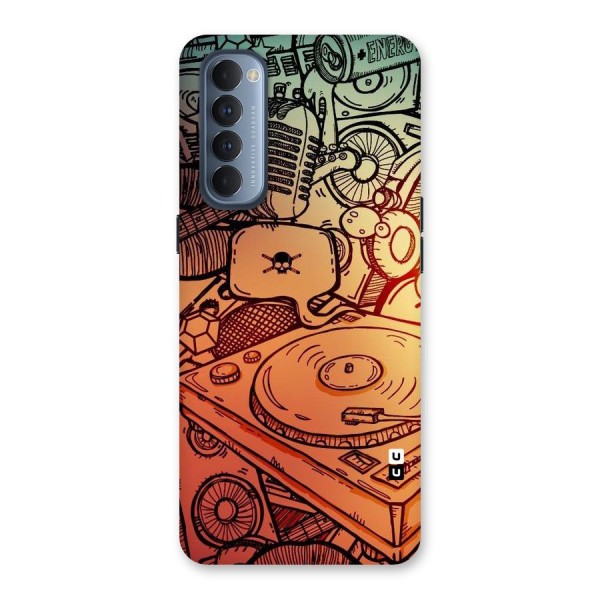 Vinyl Design Back Case for Reno4 Pro