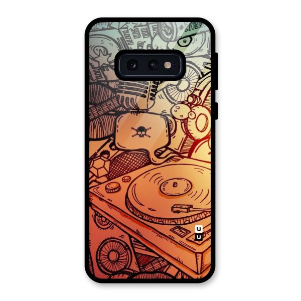 Vinyl Design Glass Back Case for Galaxy S10e