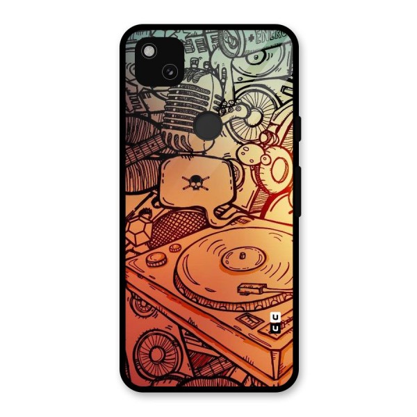 Vinyl Design Glass Back Case for Google Pixel 4a