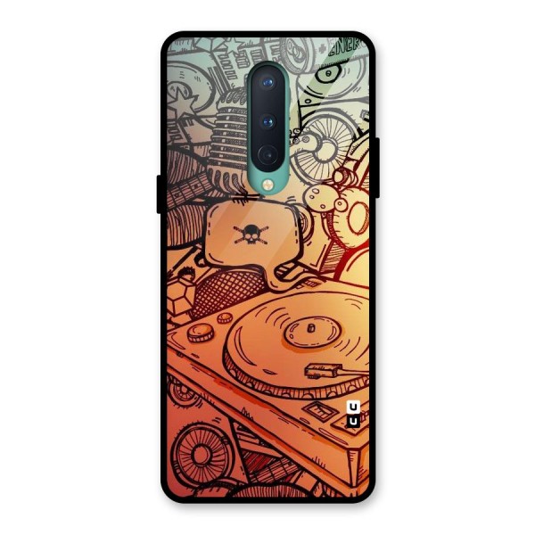 Vinyl Design Glass Back Case for OnePlus 8