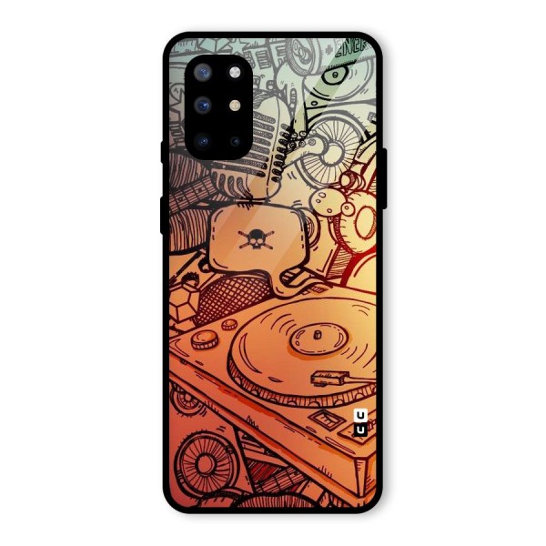 Vinyl Design Glass Back Case for OnePlus 8T