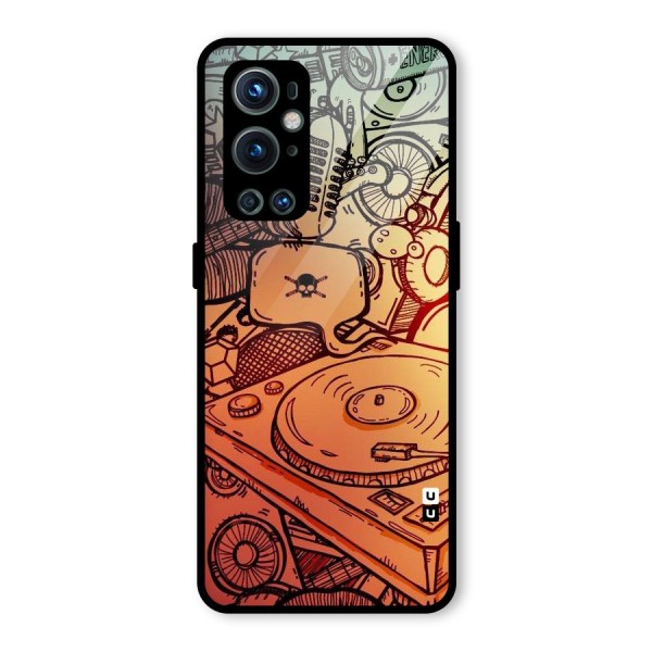 Vinyl Design Glass Back Case for OnePlus 9 Pro