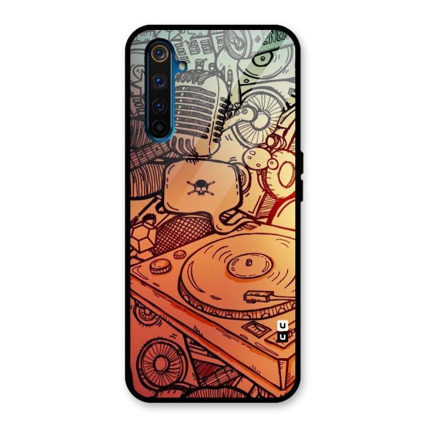 Vinyl Design Glass Back Case for Realme 6 Pro