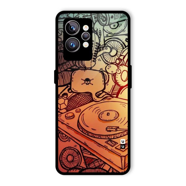 Vinyl Design Glass Back Case for Realme GT2 Pro