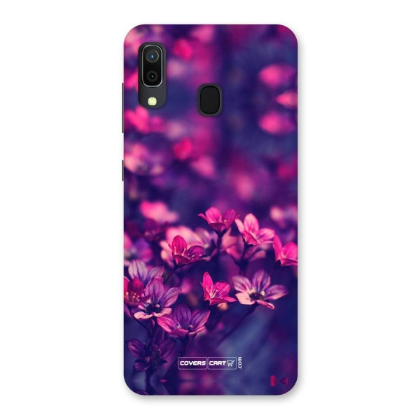 Violet Floral Back Case for Galaxy A20