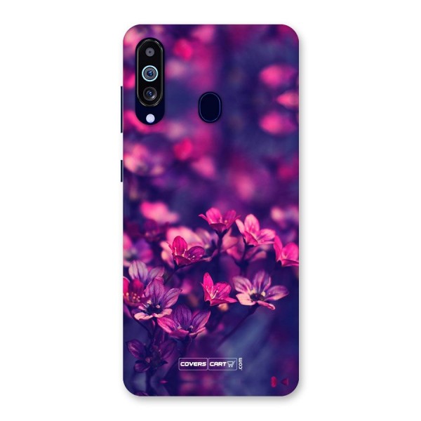 Violet Floral Back Case for Galaxy A60