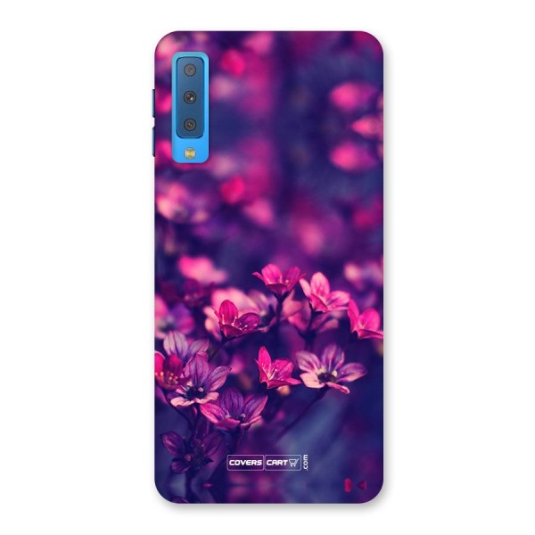 Violet Floral Back Case for Galaxy A7 (2018)