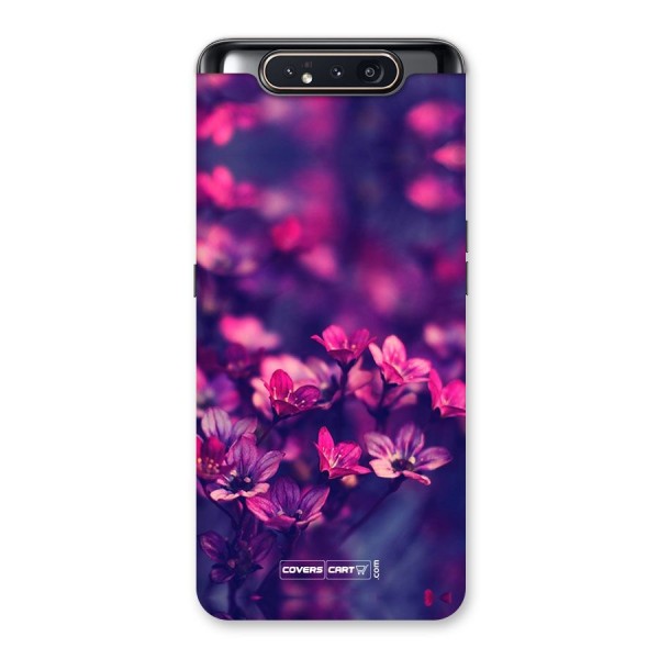 Violet Floral Back Case for Galaxy A80