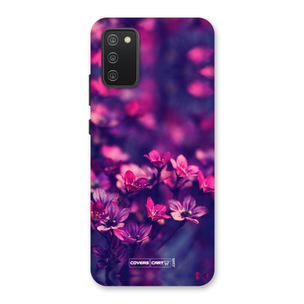 Violet Floral Back Case for Galaxy F02s