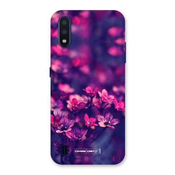 Violet Floral Back Case for Galaxy M01