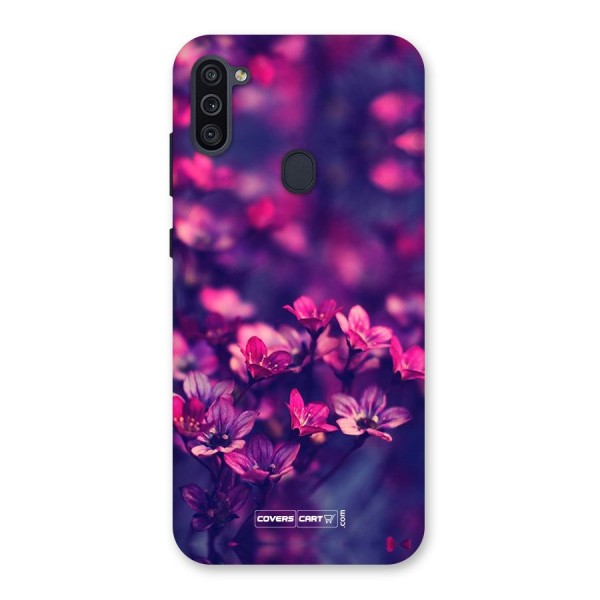 Violet Floral Back Case for Galaxy M11