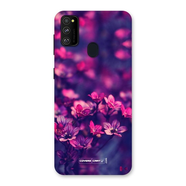 Violet Floral Back Case for Galaxy M21