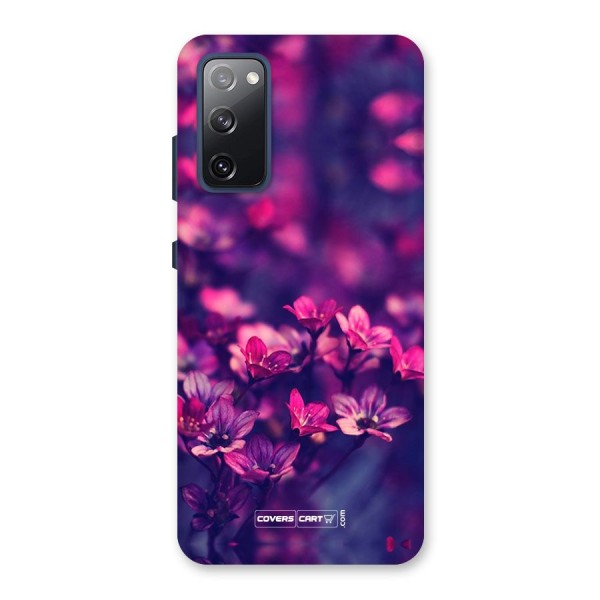 Violet Floral Back Case for Galaxy S20 FE