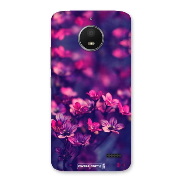 Violet Floral Back Case for Moto E4