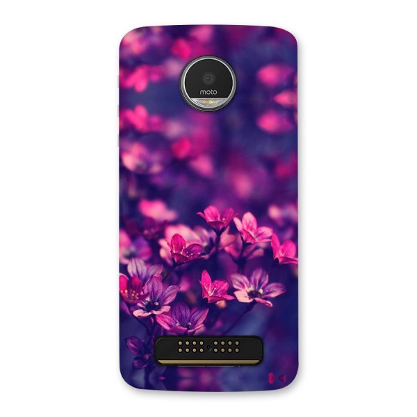 Violet Floral Back Case for Moto Z Play