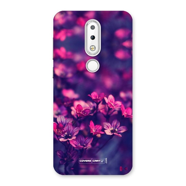 Violet Floral Back Case for Nokia 6.1 Plus