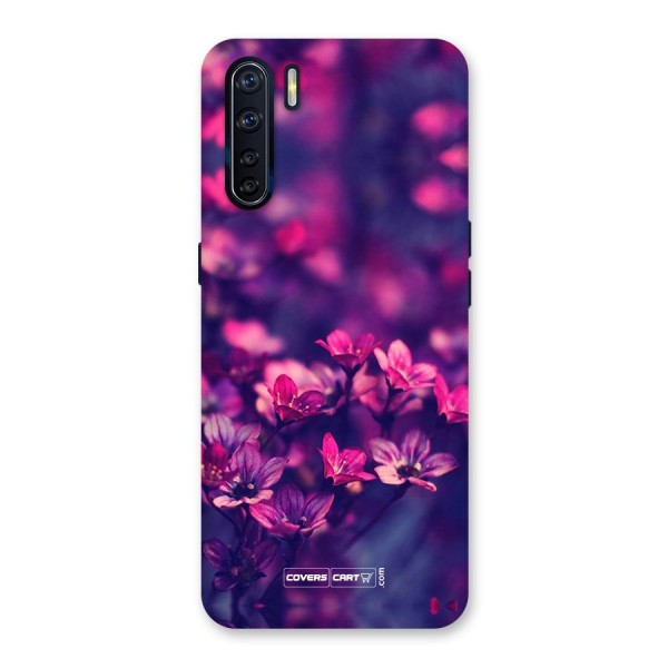 Violet Floral Back Case for Oppo F15