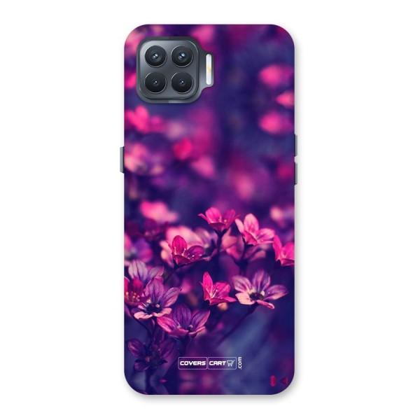 Violet Floral Back Case for Oppo F17 Pro