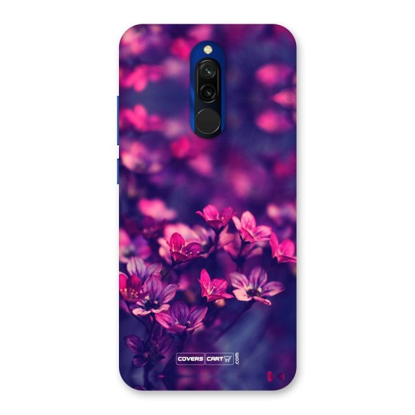 Violet Floral Back Case for Redmi 8