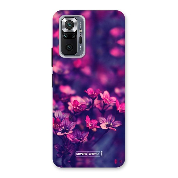 Violet Floral Back Case for Redmi Note 10 Pro