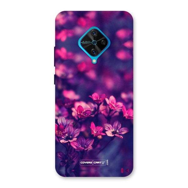 Violet Floral Back Case for Vivo S1 Pro