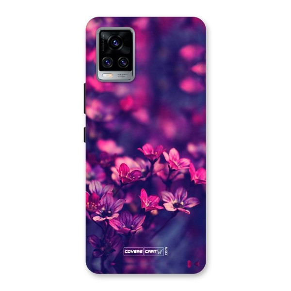 Violet Floral Back Case for Vivo V20 Pro