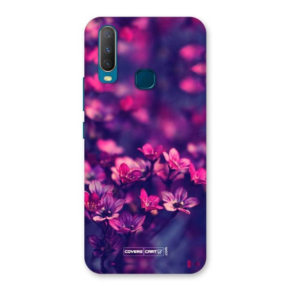 Violet Floral Back Case for Vivo Y15