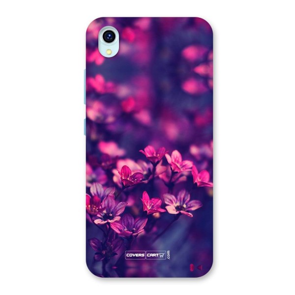 Violet Floral Back Case for Vivo Y1s