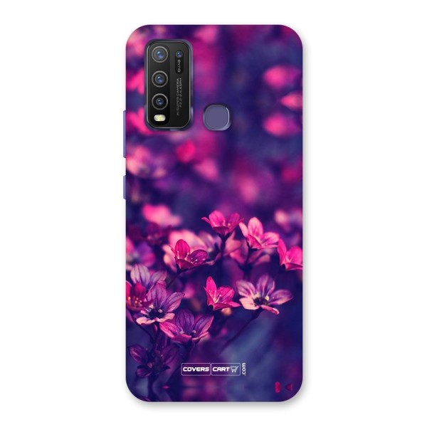 Violet Floral Back Case for Vivo Y30