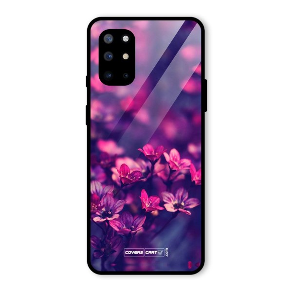 Violet Floral Glass Back Case for OnePlus 8T