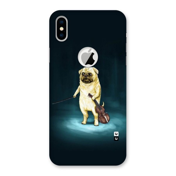 Violin Master Back Case for iPhone XS Logo Cut